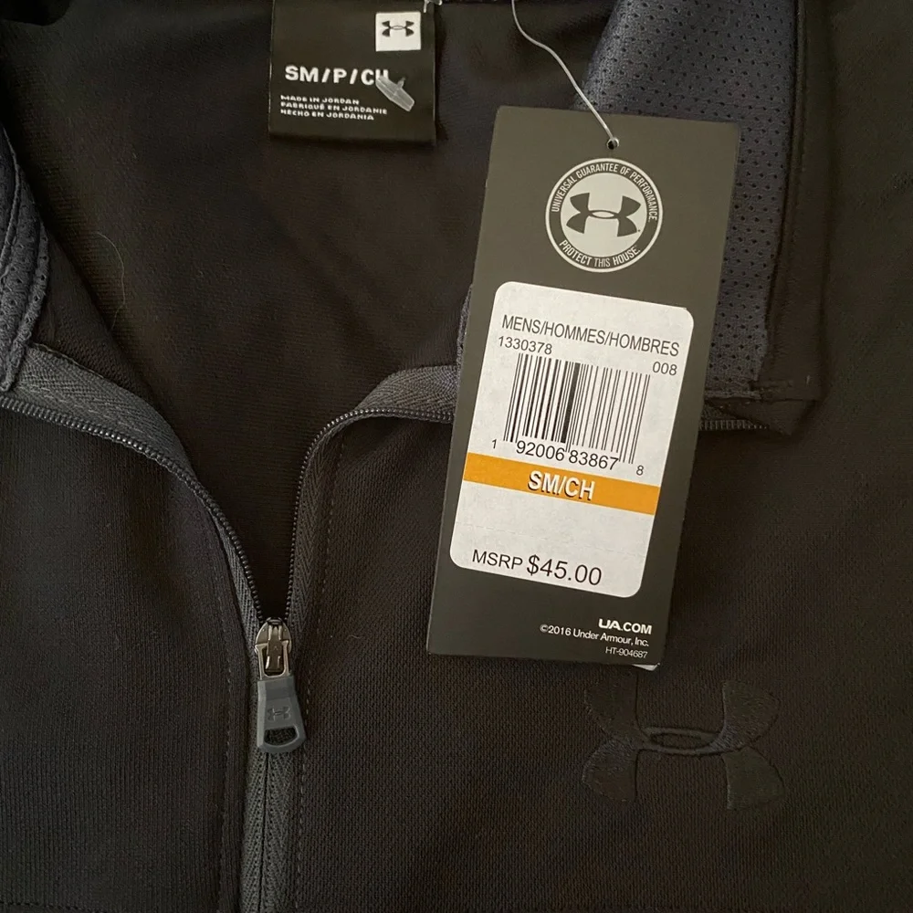 NWT! Under Armor Small Men’s Zip up! - Picture 4 of 4